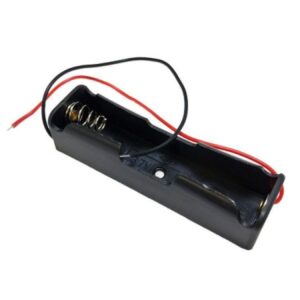 18650 Battery Holder – 1 Cell 3.7V Lithium Battery Case with Wire Leads
