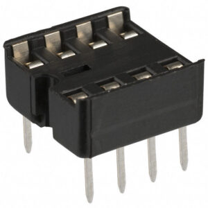 8-Pin DIP IC Base Socket – PCB Mount Socket for NE555, LM358 & Other ICs
