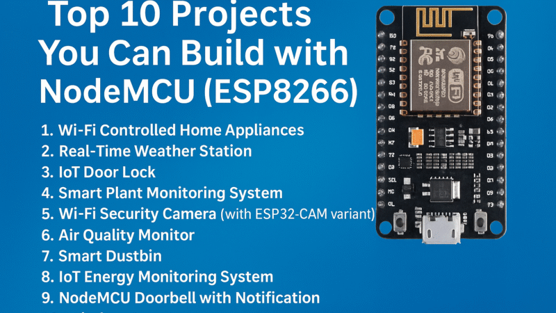 Top 10 Projects You Can Build with NodeMCU (ESP8266)