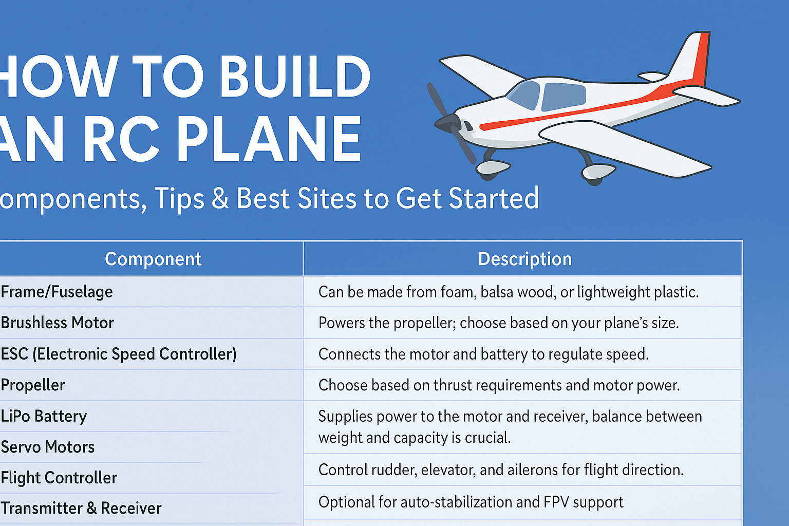 DIY RC Plane Guide: What You Need & Where to Start