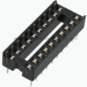 20-Pin DIP IC Base Socket – Durable Socket for CD4093, 74LS245, EEPROM & Logic ICs