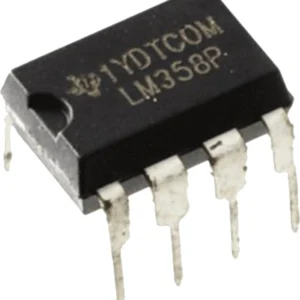 LM358P Dual Op-Amp IC – Low-Power Operational Amplifier for Signal Processing & Sensor Circuits