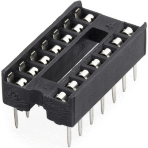 14-Pin DIP IC Base Socket – Reliable PCB Socket for Logic ICs, LM339, CD4011, 74 Series