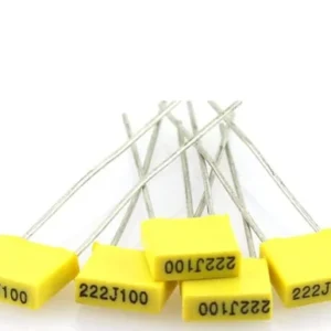 222J100V Capacitor – 2.2nF (2200pF) ±5% 100V Polyester Film Capacitor