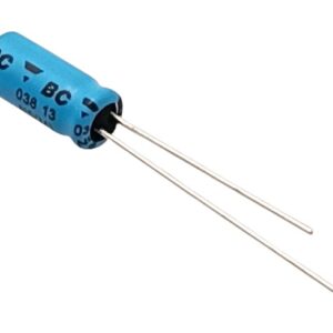 22µF 25V Electrolytic Capacitor – Radial Polarized Capacitor for Power Supply & DIY Electronics